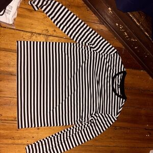 Black and White stripped long sleeve shirt